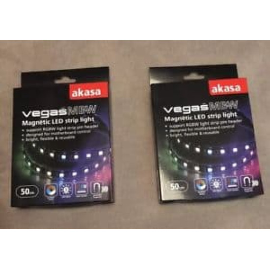 LED Szalag Akasa Vegas MBW 50cm 30 LED RGB Mágneses (Aura/Mystic Light) LED Szalag Akasa Vegas MBW 50cm 30 LED RGB Mágneses (Aura/Mystic Light)
