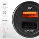 Autós töltő Axagon PWC-QC5 USB Type-A 2 port QuickCharge + SmartCharge 31,5W Fekete Autós töltő Axagon PWC-QC5 USB Type-A 2 port QuickCharge + SmartCharge 31,5W Fekete