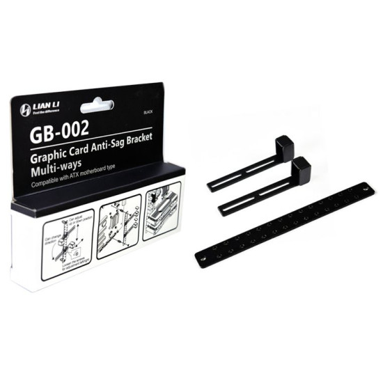 Videókártya kiegészítő Lian Li GB-002 VGA tartó (heavy duty) Videókártya kiegészítő Lian Li GB-002 VGA tartó (heavy duty)