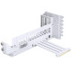 Számítógépház kiegészítő függőleges GPU-konzol + PCIe 4.0 x 16 kiemelő kábel, DRGB, 220mm, fehér Számítógépház kiegészítő függőleges GPU-konzol + PCIe 4.0 x 16 kiemelő kábel, DRGB, 220mm, fehér
