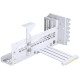 Számítógépház kiegészítő függőleges GPU-konzol + PCIe 4.0 x 16 kiemelő kábel, DRGB, 220mm, fehér Számítógépház kiegészítő függőleges GPU-konzol + PCIe 4.0 x 16 kiemelő kábel, DRGB, 220mm, fehér