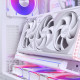 Számítógépház kiegészítő függőleges GPU-konzol + PCIe 4.0 x 16 kiemelő kábel, DRGB, 220mm, fehér Számítógépház kiegészítő függőleges GPU-konzol + PCIe 4.0 x 16 kiemelő kábel, DRGB, 220mm, fehér