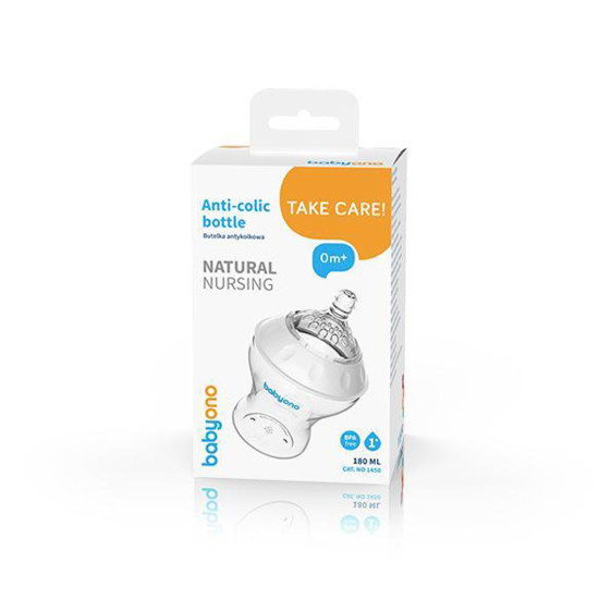 BabyOno cumisüveg Natural Nursing műanyag anti-colic 180 ml 1450 BabyOno cumisüveg Natural Nursing műanyag anti-colic 180 ml 1450