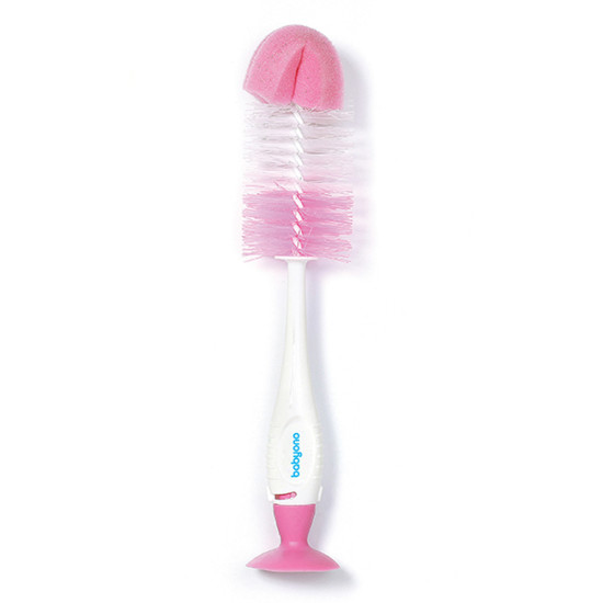 BabyOno üveg- és cumimosó kefe tapadókoronggal kék 728/01 BabyOno üveg- és cumimosó kefe tapadókoronggal kék 728/01