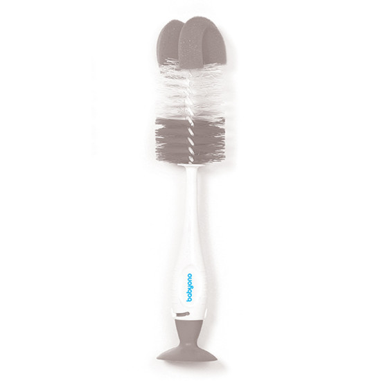 BabyOno üveg- és cumimosó kefe tapadókoronggal szürke 728/04 BabyOno üveg- és cumimosó kefe tapadókoronggal szürke 728/04