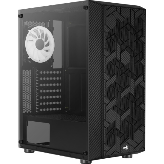 Számítógépház Aerocool Hive v3 FRGB ATX Fekete Edzett üveg Számítógépház Aerocool Hive v3 FRGB ATX Fekete Edzett üveg