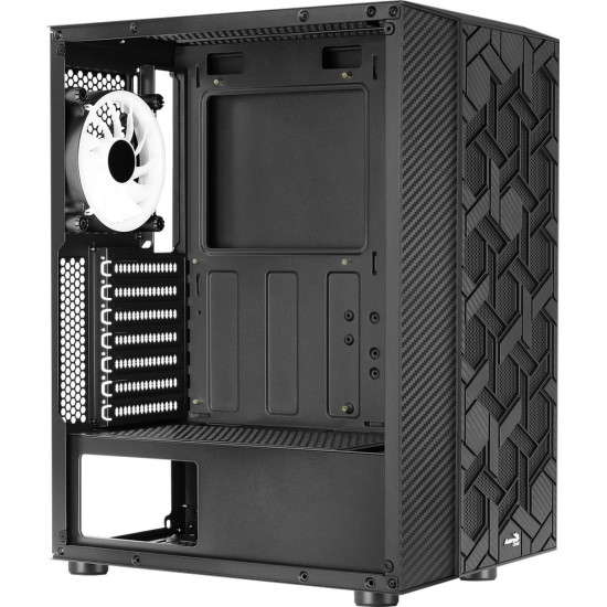 Számítógépház Aerocool Hive v3 FRGB ATX Fekete Edzett üveg Számítógépház Aerocool Hive v3 FRGB ATX Fekete Edzett üveg