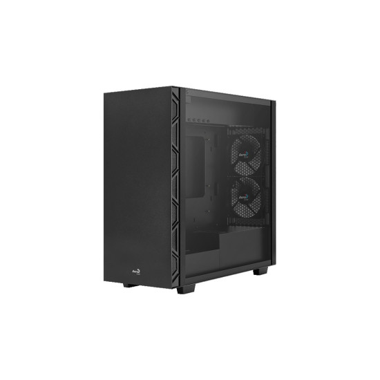 Számítógépház Aerocool Flo ATX Fekete Edzett üveg Számítógépház Aerocool Flo ATX Fekete Edzett üveg