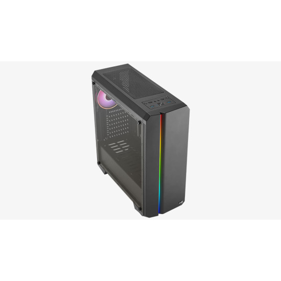Számítógépház Aerocool Genesis v2 ARGB ATX Fekete Acryl üveg Számítógépház Aerocool Genesis v2 ARGB ATX Fekete Acryl üveg