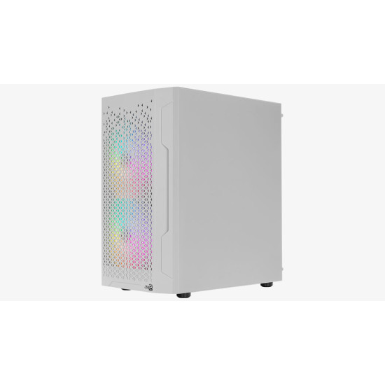 Számítógépház Aerocool Trinity Mini Mesh ARGB mATX Fehér Edzett üveg Számítógépház Aerocool Trinity Mini Mesh ARGB mATX Fehér Edzett üveg
