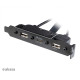 Számítógépház kiegészítő Akasa hátlapi kivezetés 1x USB3.1 TypeC + 2x USB2.0 Type A Számítógépház kiegészítő Akasa hátlapi kivezetés 1x USB3.1 TypeC + 2x USB2.0 Type A