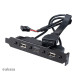 Számítógépház kiegészítő Akasa hátlapi kivezetés 1x USB3.1 TypeC + 2x USB2.0 Type A Számítógépház kiegészítő Akasa hátlapi kivezetés 1x USB3.1 TypeC + 2x USB2.0 Type A
