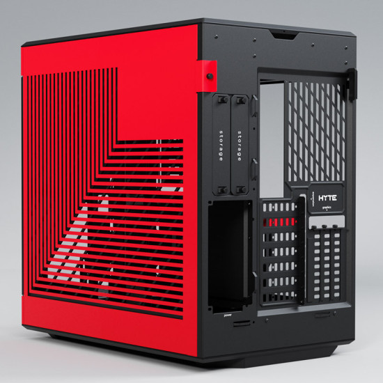 Számítógépház Hyte Y60 ATX Edzett üveg Fekete/Piros Számítógépház Hyte Y60 ATX Edzett üveg Fekete/Piros