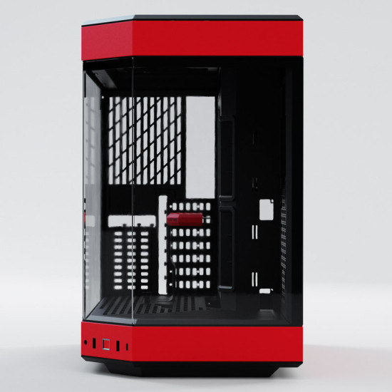 Számítógépház Hyte Y60 ATX Edzett üveg Fekete/Piros Számítógépház Hyte Y60 ATX Edzett üveg Fekete/Piros