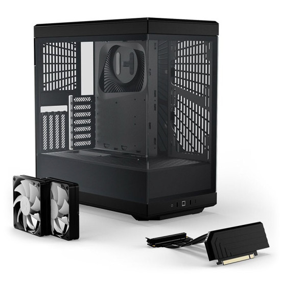 Számítógépház Hyte Y40 ATX Edzett üveg Fekete Számítógépház Hyte Y40 ATX Edzett üveg Fekete