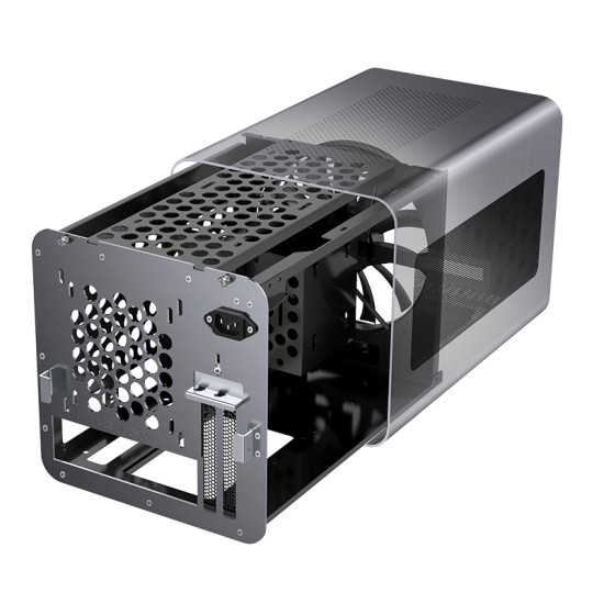 Számítógépház Jonsbo V8 Mesh ITX Szürke Számítógépház Jonsbo V8 Mesh ITX Szürke