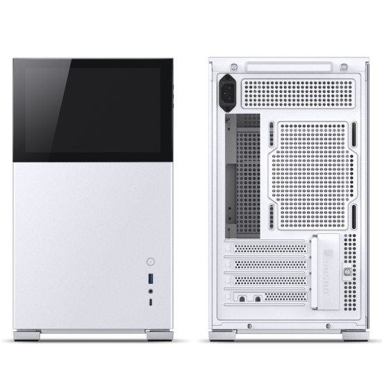 Számítógépház Jonsbo D31 KIJELZŐS mATX, Edzett üveg Fehér, 8" display Számítógépház Jonsbo D31 KIJELZŐS mATX, Edzett üveg Fehér, 8" display
