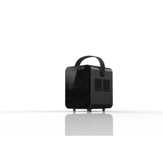 Számítógépház Jonsplus BO100 ITX Fekete Edzett üveg Számítógépház Jonsplus BO100 ITX Fekete Edzett üveg