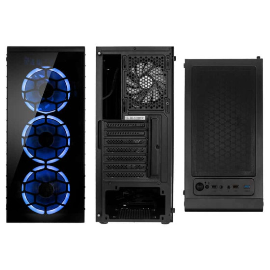 Számítógépház Kolink Observatory Lite RGB ATX Edzett üveg Fekete Számítógépház Kolink Observatory Lite RGB ATX Edzett üveg Fekete