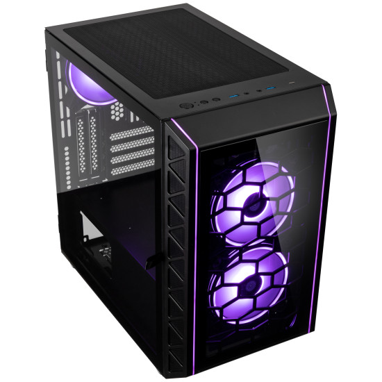 Számítógépház Kolink Citadel Glass SE ARGB mATX Edzett üveg Fekete Számítógépház Kolink Citadel Glass SE ARGB mATX Edzett üveg Fekete