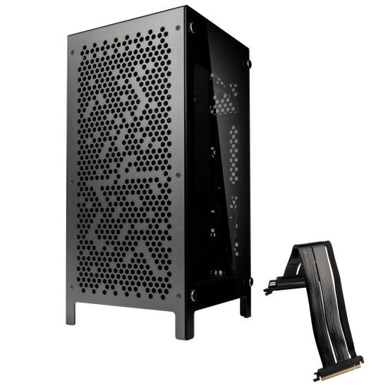 Számítógépház Kolink Rocket Complex ITX Edzett üveg Gunmetal Számítógépház Kolink Rocket Complex ITX Edzett üveg Gunmetal