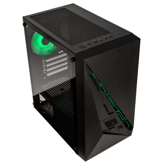 Számítógépház Kolink Inspire K2 PLUS ARGB mATX Edzett üveg Fekete Számítógépház Kolink Inspire K2 PLUS ARGB mATX Edzett üveg Fekete