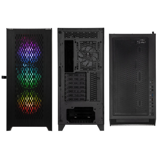 Számítógépház Kolink Unity Lateral ARGB E-ATX Edzett üveg Fekete Számítógépház Kolink Unity Lateral ARGB E-ATX Edzett üveg Fekete