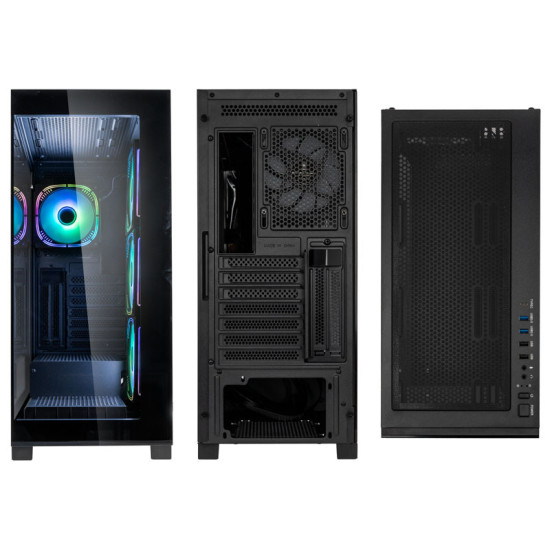 Számítógépház Kolink Unity Peak ARGB Midi Showcase, Edzett üveg , Fekete Számítógépház Kolink Unity Peak ARGB Midi Showcase, Edzett üveg , Fekete