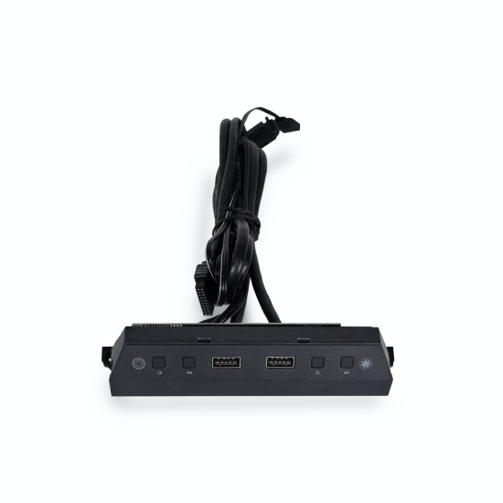 Számítógépház kiegészítő Lian Li LAN216-1X I/O panel ARGB vezérlővel Lancool 216-hoz Fekete Számítógépház kiegészítő Lian Li LAN216-1X I/O panel ARGB vezérlővel Lancool 216-hoz Fekete