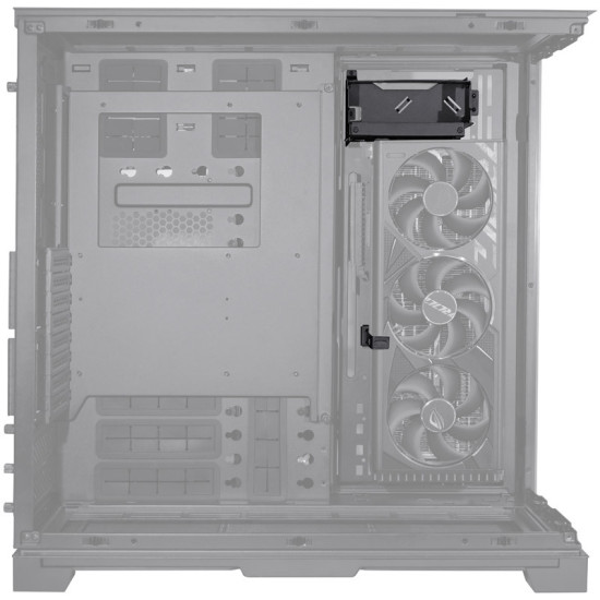 Számítógépház kiegészítő Lian Li O11DEXL-1X GPU-tartó fekete Számítógépház kiegészítő Lian Li O11DEXL-1X GPU-tartó fekete