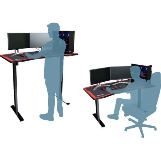 Gamer asztal Nitro Concepts D16E 1600 x 800 mm Carbon Black Elektromosan állítható Gamer asztal Nitro Concepts D16E 1600 x 800 mm Carbon Black Elektromosan állítható