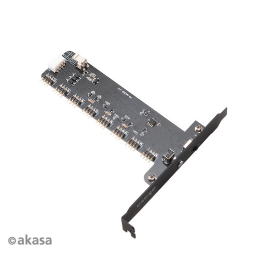 LED Vezérlő Akasa Vegas RGB 8x 4-Pin 12V Control kártya XL LED Vezérlő Akasa Vegas RGB 8x 4-Pin 12V Control kártya XL