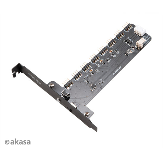 LED Vezérlő Akasa Vegas RGB 8x 4-Pin 12V Control kártya XL LED Vezérlő Akasa Vegas RGB 8x 4-Pin 12V Control kártya XL