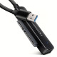 Átalakító AXAGON USB3.2 GEN1 to 2.5" Sata+táp Fekete Átalakító AXAGON USB3.2 GEN1 to 2.5" Sata+táp Fekete