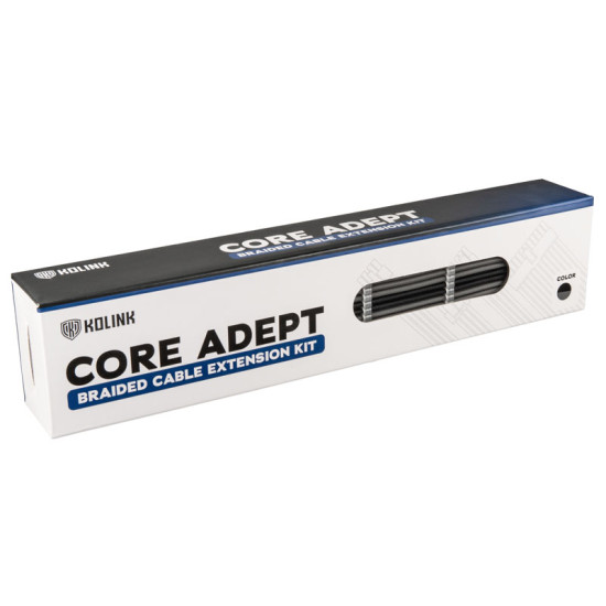 Kábel Modding Kolink Core Adept hosszabbító szett Fekete/Szürke Kábel Modding Kolink Core Adept hosszabbító szett Fekete/Szürke