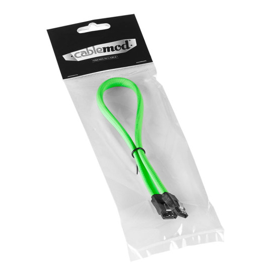 Kábel Cablemod ModMesh SATA 3 kábel 60cm - világoszöld Kábel Cablemod ModMesh SATA 3 kábel 60cm - világoszöld