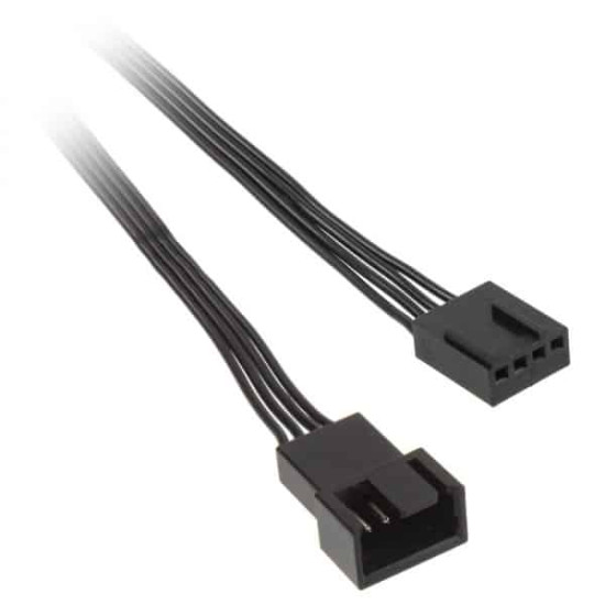 Kábel hűtő Kolink 4-Pin PWM ventilátor hosszabbító 60cm Fekete Kábel hűtő Kolink 4-Pin PWM ventilátor hosszabbító 60cm Fekete
