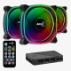 Ventilátor Aerocool Astro 12 Pro 12cm ARGB LED 3db-os szett + Vezérlő Ventilátor Aerocool Astro 12 Pro 12cm ARGB LED 3db-os szett + Vezérlő