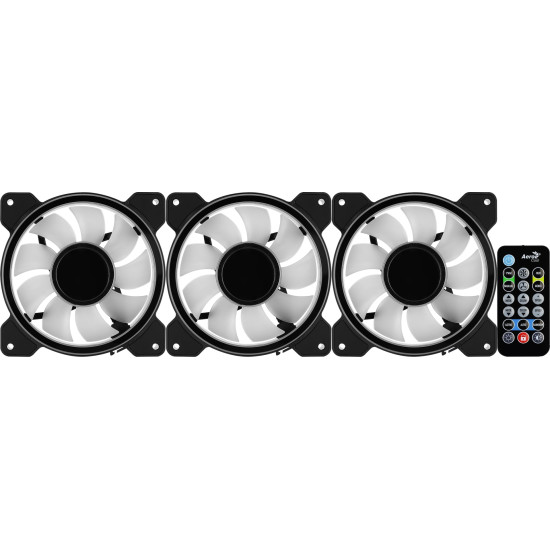 Ventilátor Aerocool Mirage 12 ARGB Pro 12cm RGB LED 3db-os + Vezérlő Ventilátor Aerocool Mirage 12 ARGB Pro 12cm RGB LED 3db-os + Vezérlő