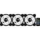 Ventilátor Aerocool Saturn 12F ARGB Pro 12cm RGB LED 3db-os + vezérlő