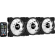 Ventilátor Aerocool Saturn 12F ARGB Pro 12cm RGB LED 3db-os + vezérlő