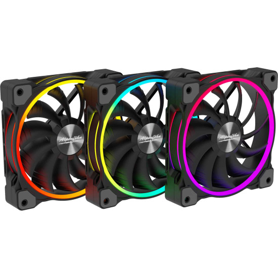 Ventilátor Alpenföhn Wing Boost 3 ARGB High Speed PWM 12cm Fekete 3db-os Ventilátor Alpenföhn Wing Boost 3 ARGB High Speed PWM 12cm Fekete 3db-os
