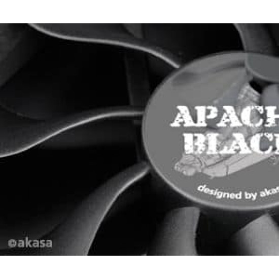 Ventilátor Akasa Apache PWM 12cm Fekete Ventilátor Akasa Apache PWM 12cm Fekete