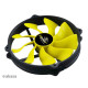 Ventilátor Akasa Viper R PWM 14cm Fekete/Sárga Ventilátor Akasa Viper R PWM 14cm Fekete/Sárga