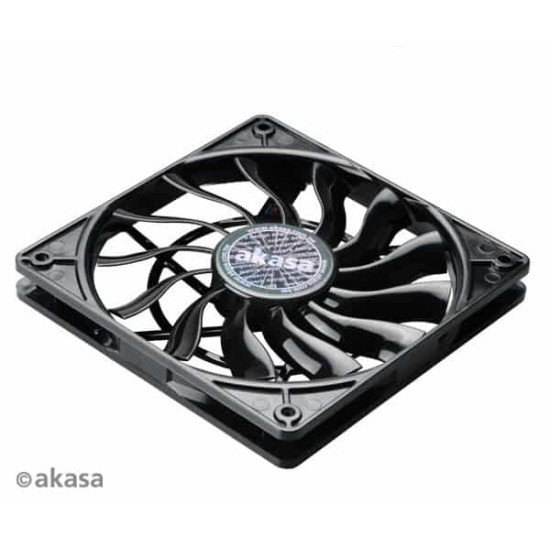 Ventilátor Akasa Slimline PWM 12cm Fekete Ventilátor Akasa Slimline PWM 12cm Fekete