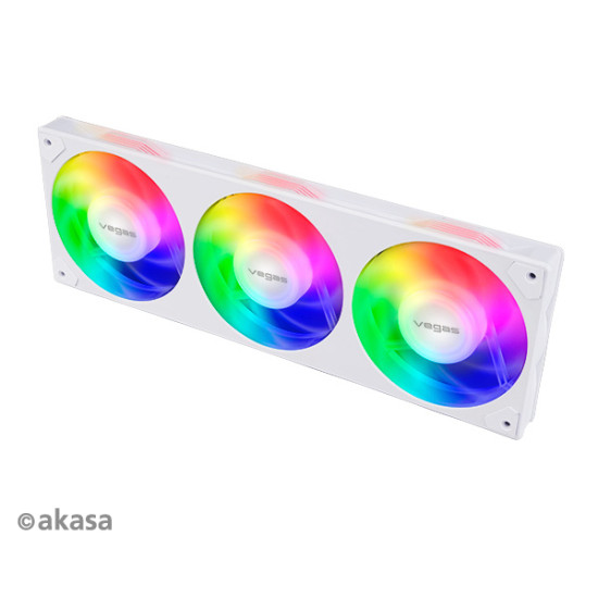 Ventilátor Akasa VEGAS A36 TRIO ARGB 12cm PWM Ventilátor Akasa VEGAS A36 TRIO ARGB 12cm PWM