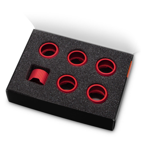 EK Water Blocks EK-Quantum Torque Compression Ring, 6er-Pack, STC 16 - rot EK Water Blocks EK-Quantum Torque Compression Ring, 6er-Pack, STC 16 - rot