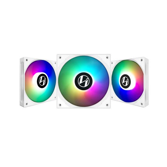 Ventilátor Lian Li ST120 RGB PWM 12cm RGB Fehér 3db-os + Vezérlő Ventilátor Lian Li ST120 RGB PWM 12cm RGB Fehér 3db-os + Vezérlő