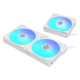 Ventilátor Lian Li UNI FAN AL120 V2 ARGB PWM 12cm Fekhér Alu Ventilátor Lian Li UNI FAN AL120 V2 ARGB PWM 12cm Fekhér Alu