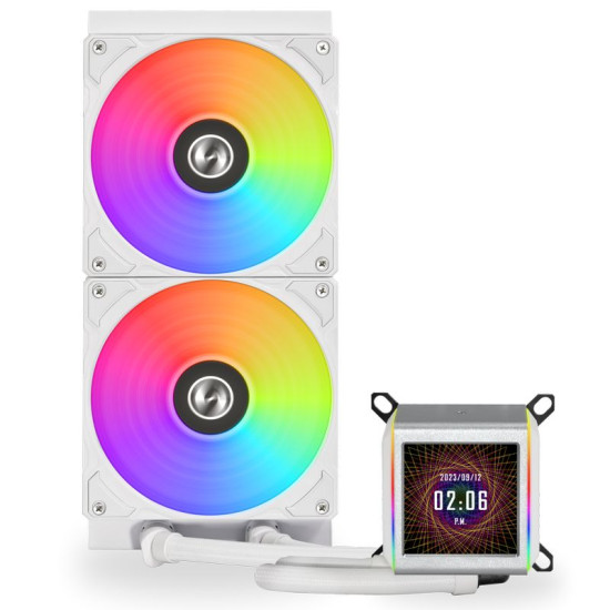 Processzor hűtő AIO Lian Li GALAHAD II LCD 28cm, Fehér Processzor hűtő AIO Lian Li GALAHAD II LCD 28cm, Fehér